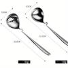 1 шт. ложка из нержавеющей стали с длинной ручкой, суповые ложки для горячих горшков, дуршлаг, домашняя кухонная утварь, столовые приборы, кухонные принадлежности