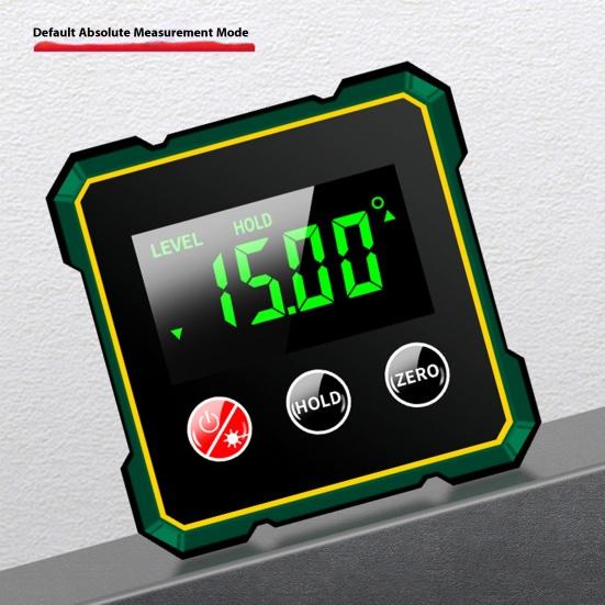 Цифровой угломер с прочным магнитным основанием, ЖК-дисплеем, высокоточный водонепроницаемый инклинометр IP54, цифровой уровень для деревообработки