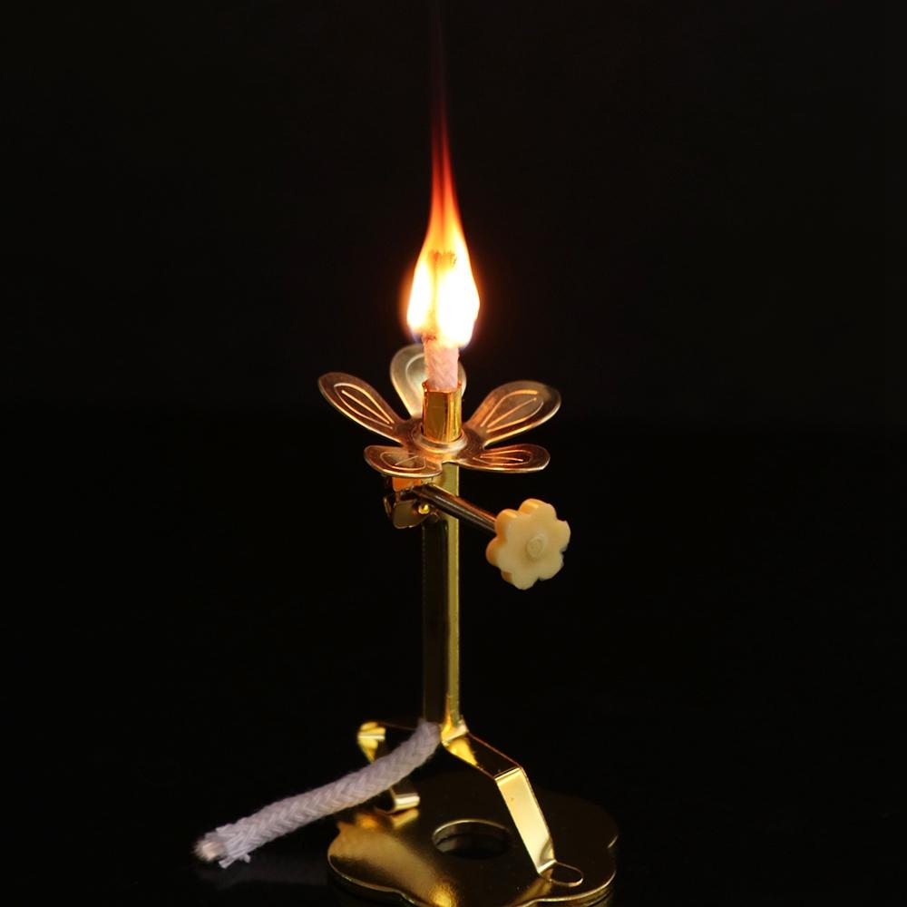 Stable Durable Brass Lotus Oil Lamp With Wick Wick Holder Wick Base Wick Stand Buddha Supplies