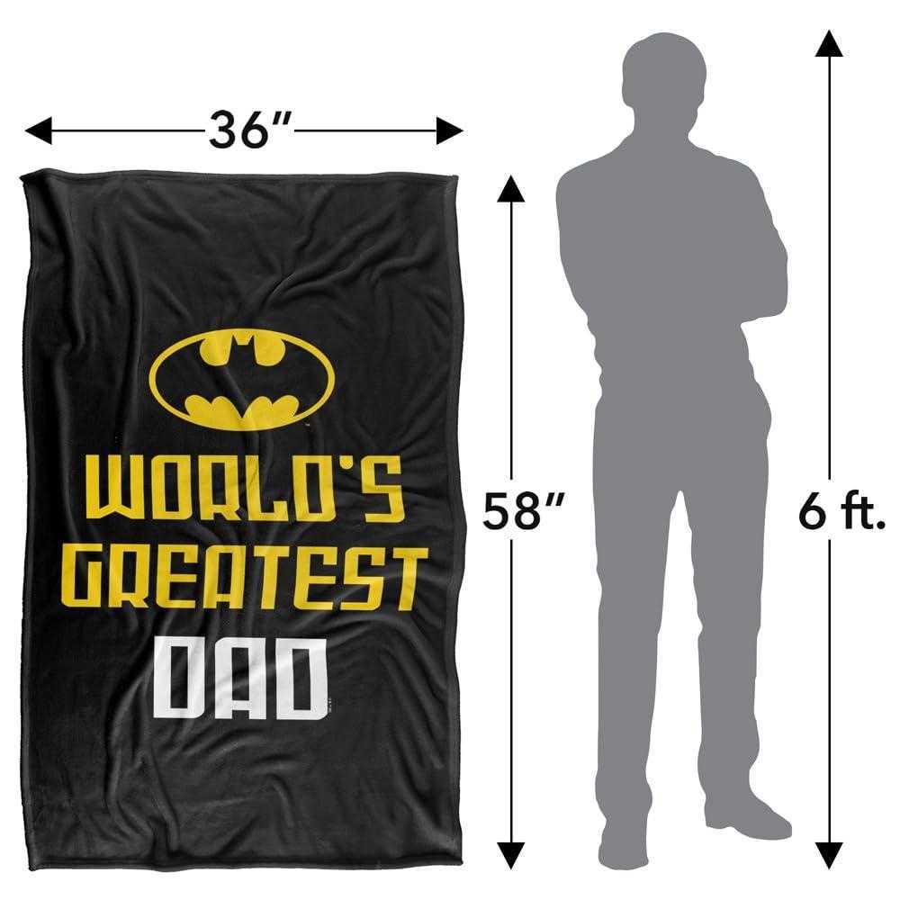 Batman World´S Greatest Dad Fathers Day Blanket