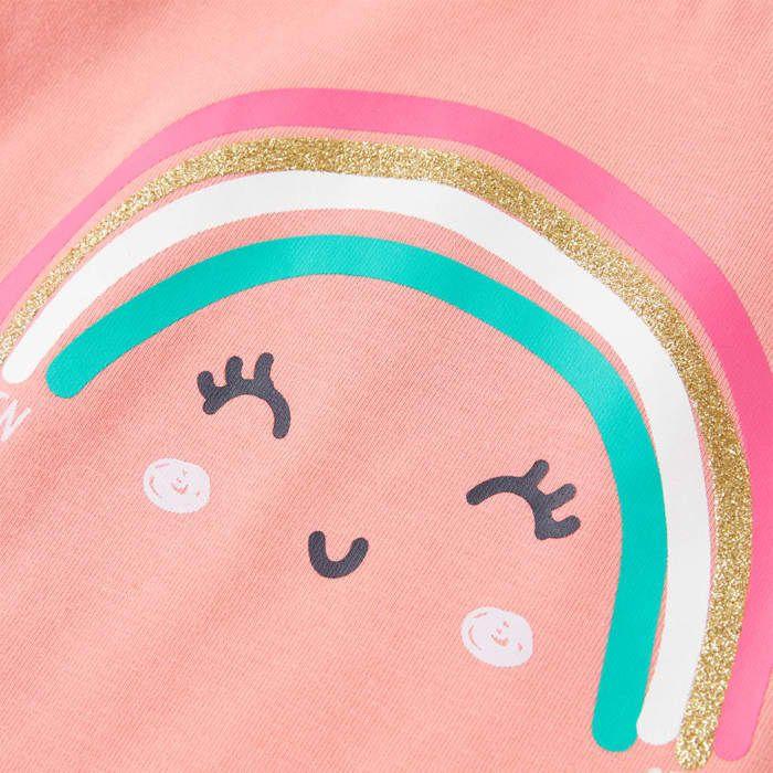 T-shirt pour enfants corail clair 5 dimensions disponibles