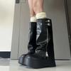 Big-headed Shoes, Trouser Boots, Women's Pile Boots, Thick-soled Sponge Boots, Knee-high Boots, High-top Knight Boots