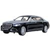 1/22 BENZ Maybach S680 Металлическая модель роскошного автомобиля Литье под давлением Металлические игрушечные машинки Модель автомобиля Высокая симуляция Звук Свет Коллекция Подарки для детей