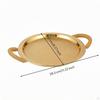 Metal Serving Tray with Handles Textured Platter Versatile
