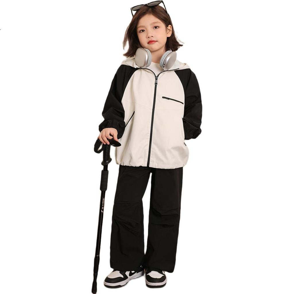 LUSON Chen Da Zhu Children's Clothing, Girls' Cargo Pants, 2025 Autumn New Style Outdoor Casual Pants, Trendy Kids' Trousers