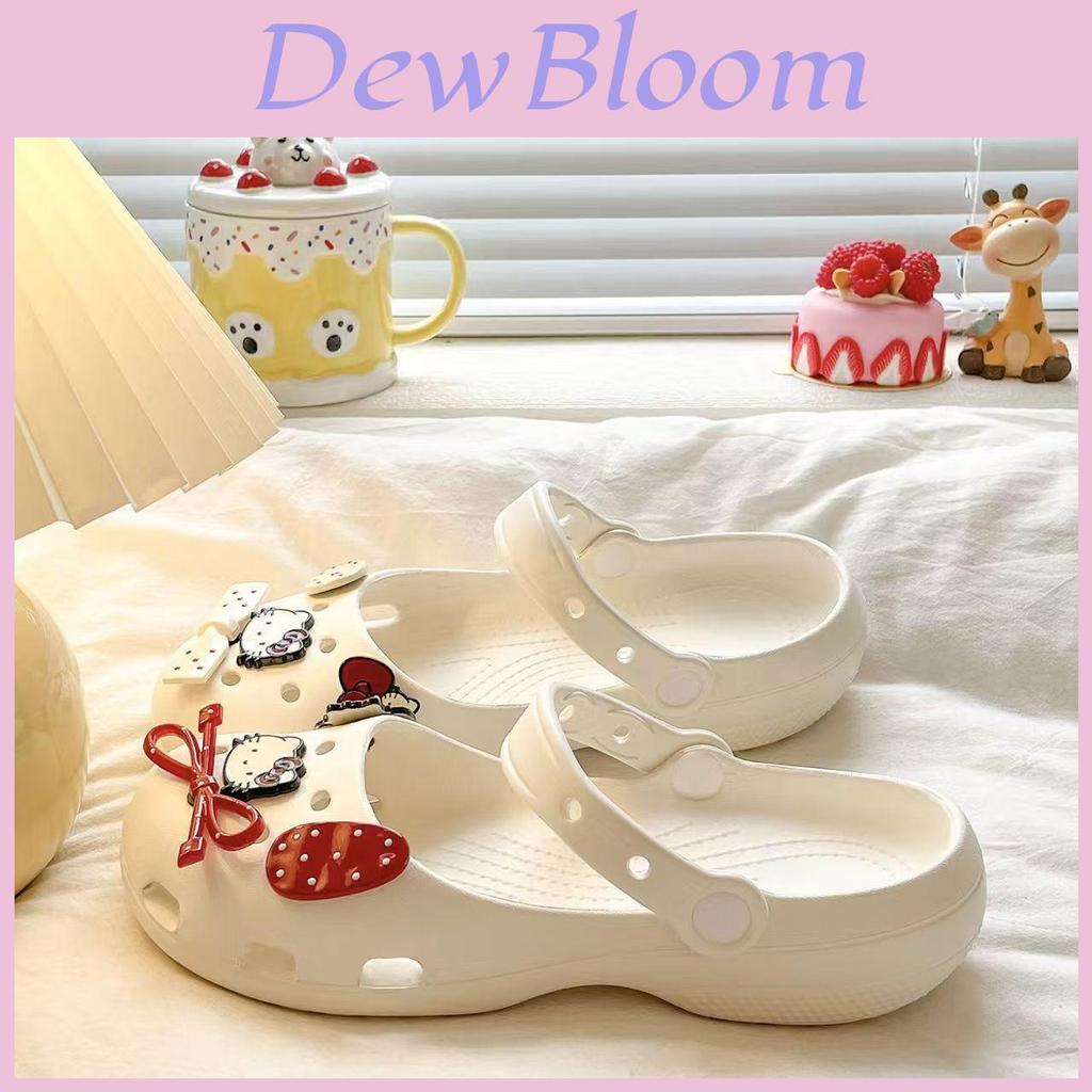 Hello Kitty Bubble Toe Post Sandals For Women Summer Breathable Waterproof Slipon Footwear