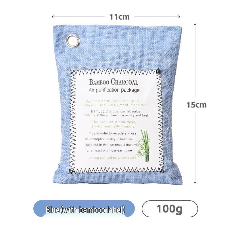 Дезодоратор для автомобиля с бамбуковым углем - 200 г мешок с активированным углем с логотипом на заказ