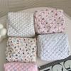 Quilting Design Women's Cosmetic Bag Female Makeup Cases Storage Bags Large Capacity Female Clutch Purse Handbags Girls Wallet