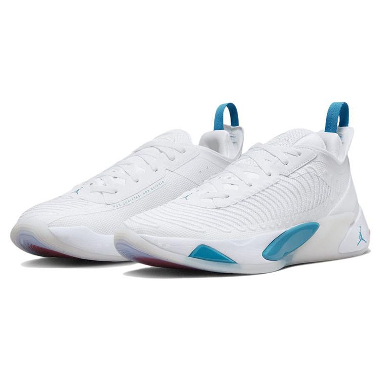 Кроссовки Air Jordan Luka 1 Legend of 7 для мужчин Белый Металлик-серебристый Нео-бирюзовый DN1772-104