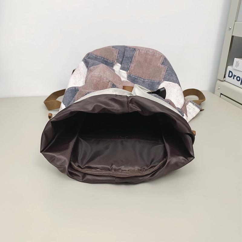 Джинсовый женский рюкзак с цветными блоками, мужские клетчатые рюкзаки, большая вместительная сумка на плечо, студенческая школьная сумка