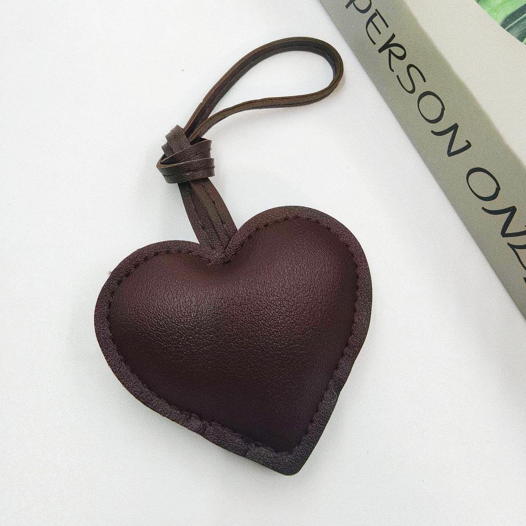 Креативные кожаные ornaments в форме сердца для багажа, DIY-аксессуары и милые подвески для брелоков