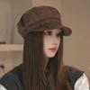 Korean Style Suede Berets Children's Autumn and Winter Baseball Caps  Versatile Face Coverings  Newsboy Caps  Big Head Girls Octagonal Caps