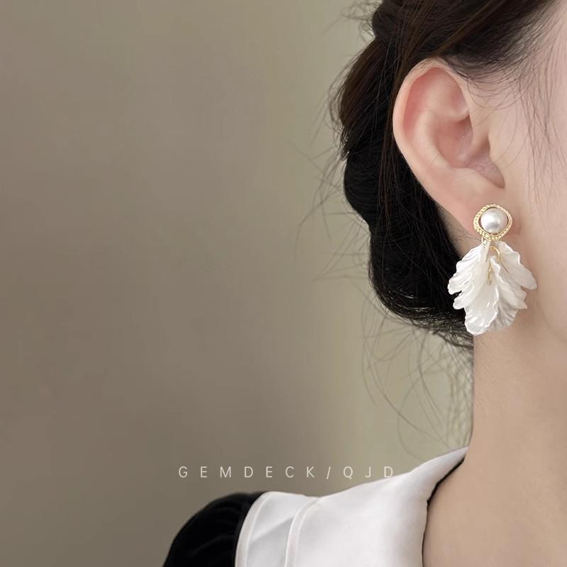 Роскошные европейские и американские серьги-пусеты с бриллиантовой кисточкой для вечеров и вечеринок