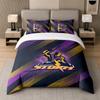 3Pcs Bedding SetMelbourne Storm Soft Bed Sheet and Two Pillowcases Home Bedroom Decor