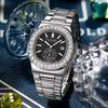 Мужские часы с крупным брендом в стиле хип-хоп с бриллиантами, модные, сплавные, ремешок с датой, золотые, роскошные, винтажные, кварцевые часы Montres De Marque De Luxe