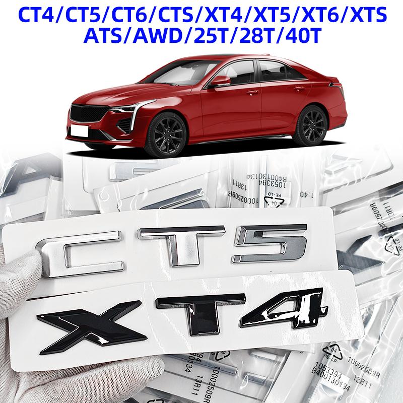 ABS Буквы CT4 CT5 CT6 CTS XT4 XT5 XT6 XTS ATS AWD 25T 28T 40T Наклейка Автомобиль Задний Багажник Хвост Багажника Шильдик Логотип Для Cadillac