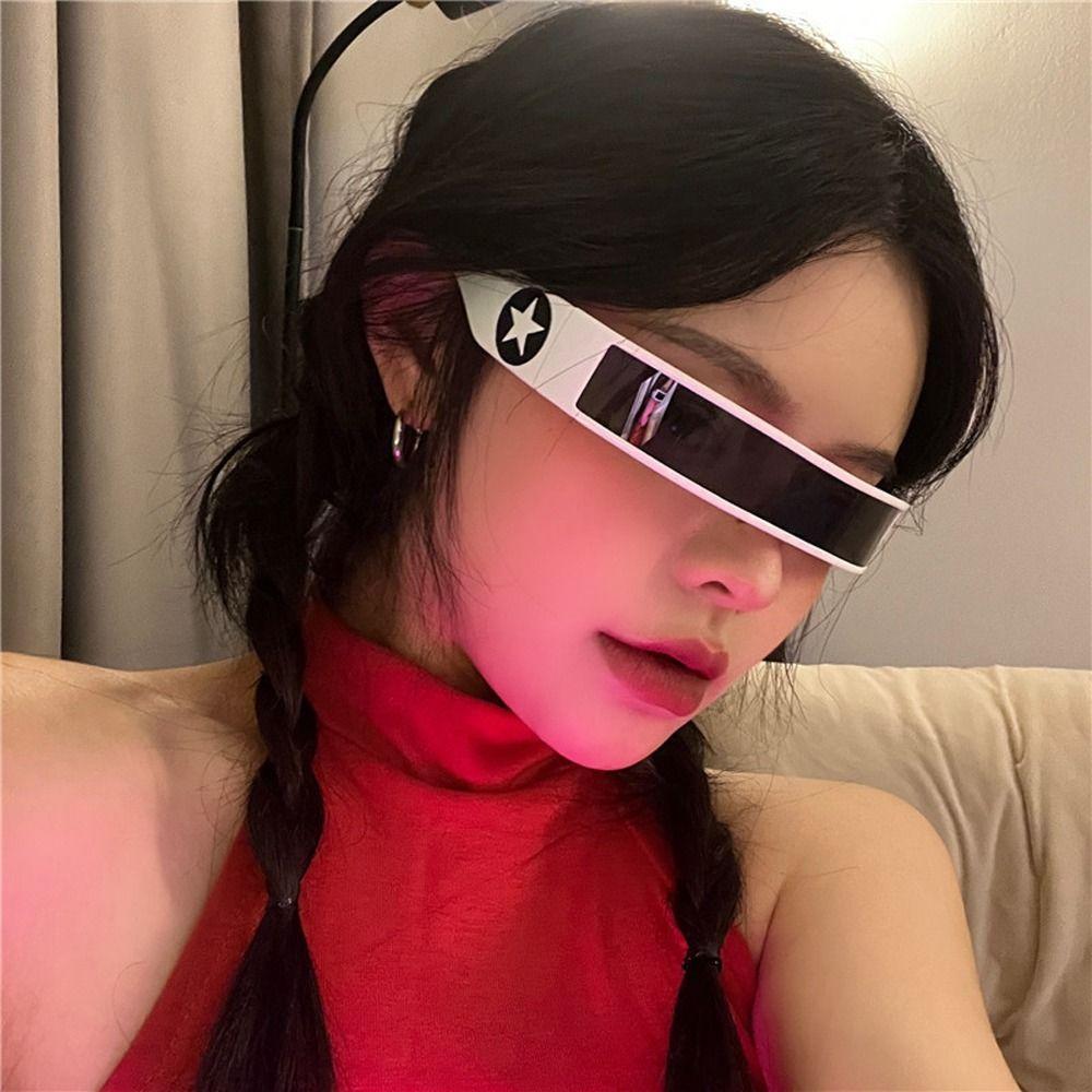 Eyeglass UV Protection Eyeglasses Women Sunglasses Men Disco Eyewear Y2K Star Sunglasses Streetwear