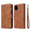 Премиальный кожаный чехол-кошелек для iPhone 16 15 14 13 12 11 17 Pro Max Plus 17Air 16e Кошелек на молнии Отделения для карт Магнитная крышка-книжка