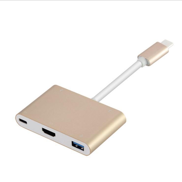Хаб USB-C на HDMI/USB 3.0 с поддержкой PD: 4K Док-станция и блок питания