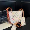 Новая высококлассная контрастная детская и материнская сумка-ведро через плечо, модная женская сумка