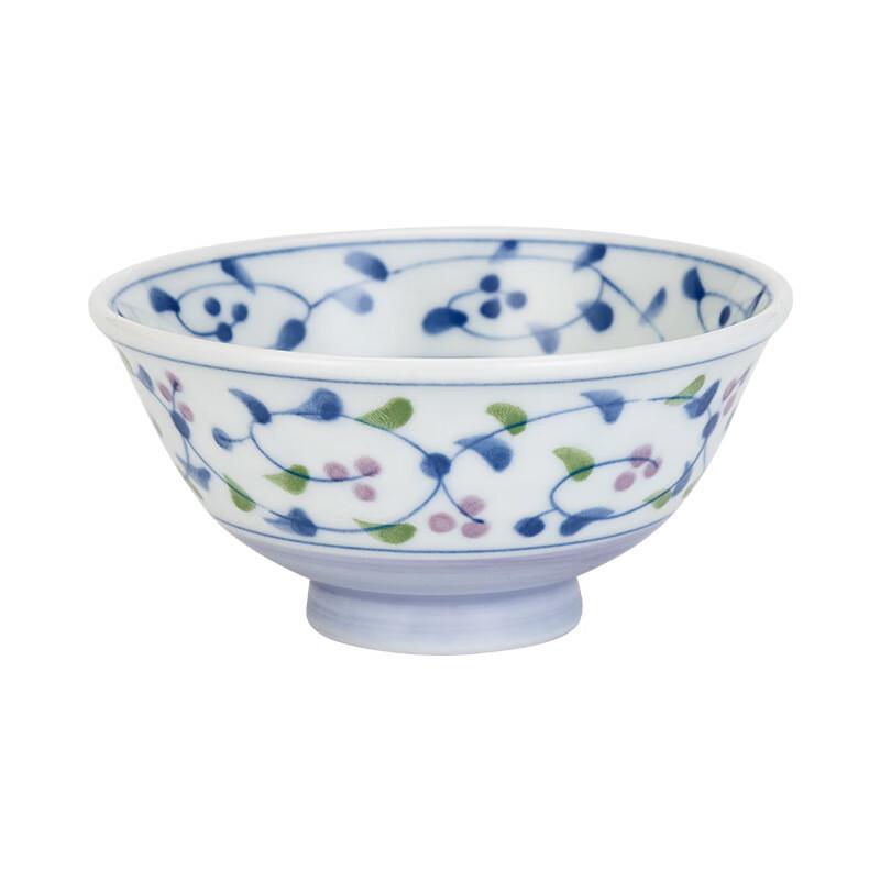 Changbaosen Japanese Underglaze Tang Grass Ceramic Rice Bowl