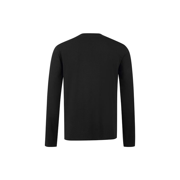Emporio Armani Мужская футболка-свитер с круглым вырезом и длинным рукавом Черный 8NPTL9-PJ03Z-1200