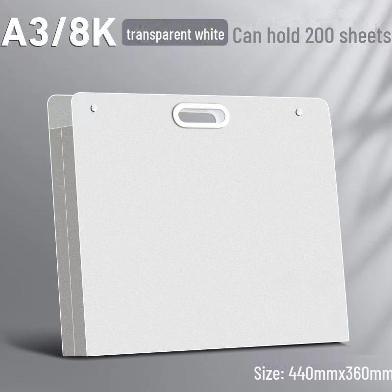 Портативная прозрачная сумка для документов для школы: Контрольные работы, учебники, предметы искусства и картины — прочные и вместительные