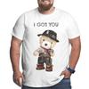 Plus Size S-6XL for 50-135KG Super Cool Cowboy Doll Bears Funny Printed Men T-Shirts Short Sleeves Summer Breathable Tees Clothing