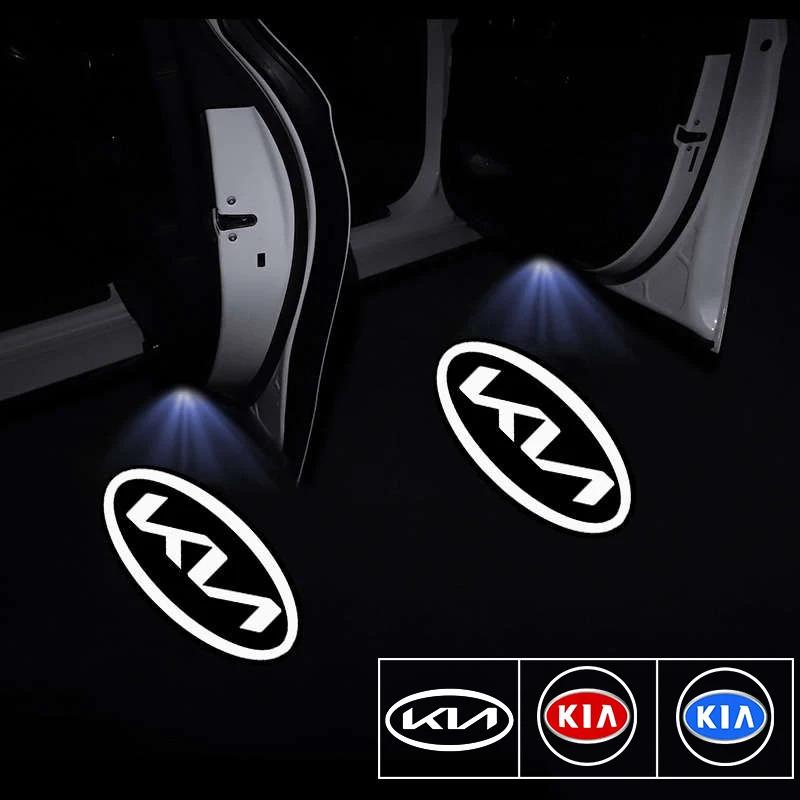 BMAIIW1 2Pcs LED Car Door Projector Logo High Definition Welcome Light For KIA K5 K9 Sorento Ceed Sportage Carnival Stinger Forte Niro