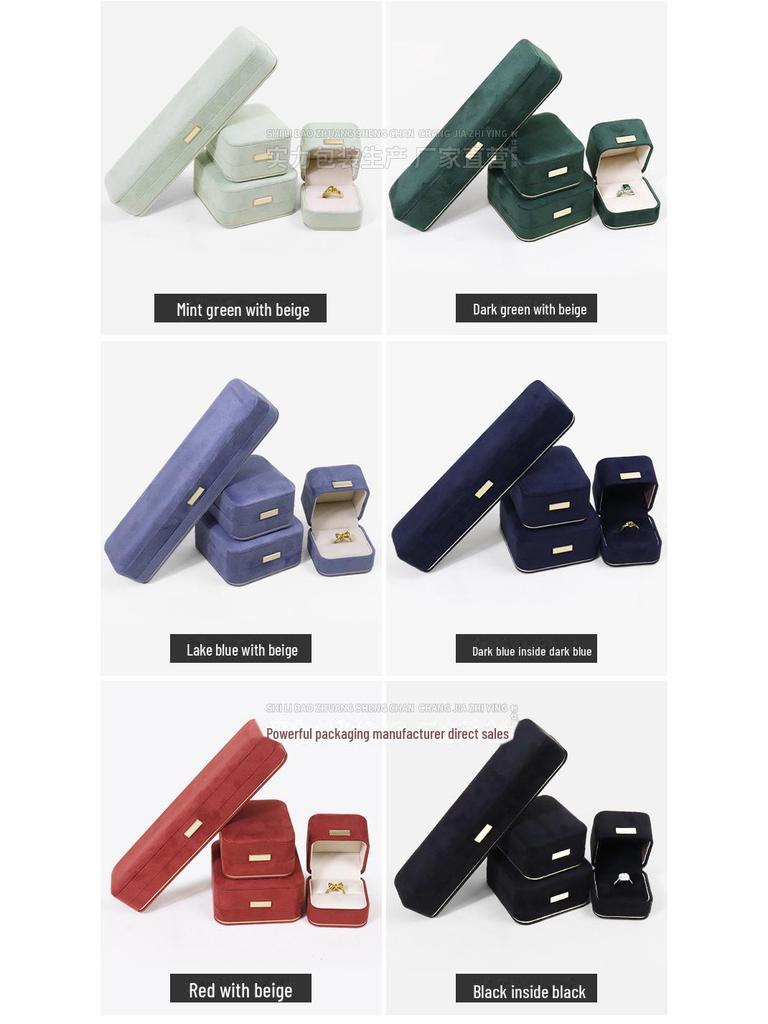 Стильная круглая фланелевая шкатулка для колец, ожерелий, браслетов и сережек