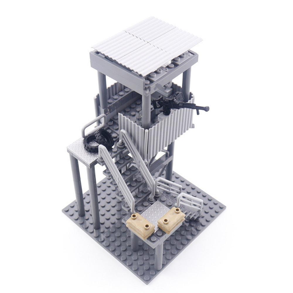World War 2 WW2 Army Military Soldiers SWAT Observation Post DIY Educational Building Blocks Bricks Children'S Toys Gift