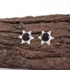 Серьги из цельного серебра 925 пробы с черным ониксом, серьги из драгоценных камней ручной работы на День памяти