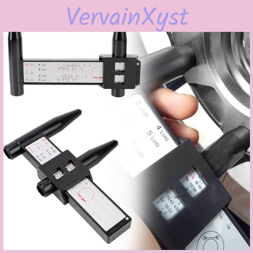 Thickness Inspection Wheel Bolt Rim Pattern Hole Distance Measuring Tool Black Pcd Caliper 8lug Wheels Modified Hole Distance Ruler