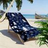 Enchanting snowy nightscape Print beach towel, quick drying, suitable for travel, outdoor sports, jogging, the beach and swimming, gift