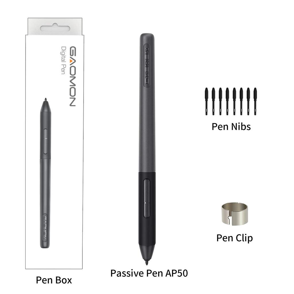 GAOMON AP50 Battery-Free Digital Pen for PD1161/PD1561/PD156 Pro/PD1220/PD1320 Tablets