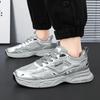 Platform Dad Shoes Women's Student Casual Thick Sole Grey Sport Running Footwear Men's Sneakers New Korean Mesh Breathable