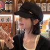 Black Beret, Women'S Season Hat Japanese Big Head Circumference Showing Face Small Octagonal Painter Hat