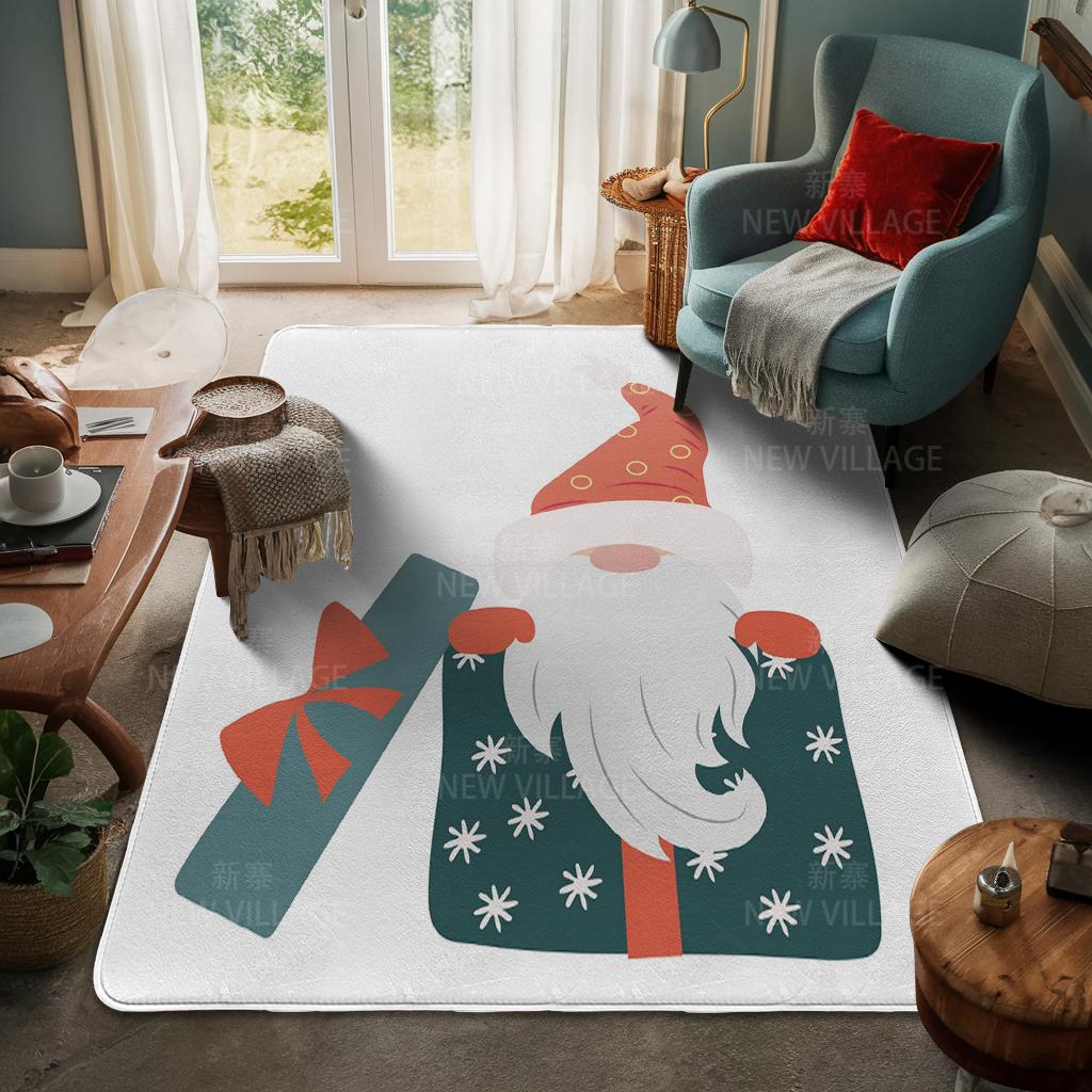 Ковер у входа в дом Домашний коврик у двери Гостиная Ванная Комната Ноги ванная комната Нескользящие коврики с водопоглощением для ванной Счастливого Рождества зима