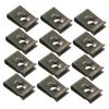 Gatuida 50pcs U Clips Body Clips Auto Bumper Retainer Clips Car Fastener Auto Body Parts Auto Fastener Clips Auto