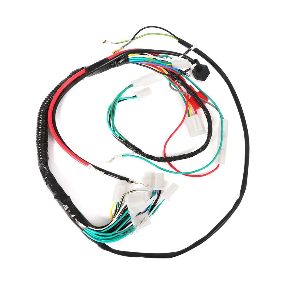 Full Set Electrics Wiring Harness Coil 5 Pin CDI Spark Plug Kits For 50/70 90/110/125/140CC ATV Quad Pit Dirt Bike Buggy Go kart