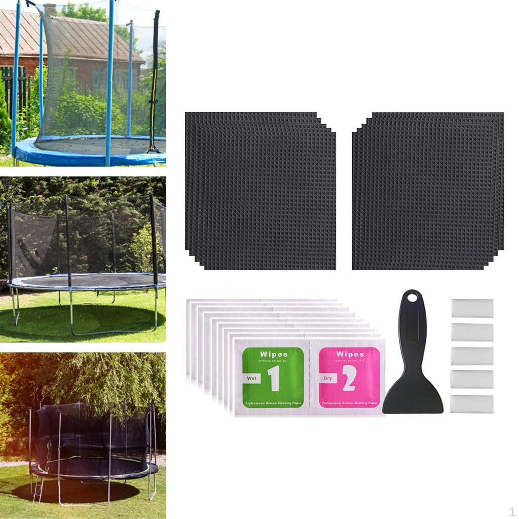 Заплатка для ремонта батута, 10x10 см, с закругленными углами, для матраса, долговечная