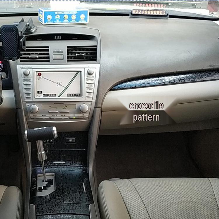 Sixth Gen Camry Gear Shift Carbon Fiber Decorative Stickers