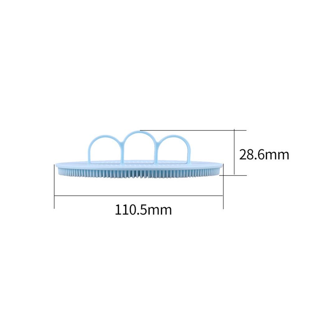 Silicone Body Scrubber Natural Bristles Skin Exfoliator Scrub Shower Brush Silicone Bath Shower Brush