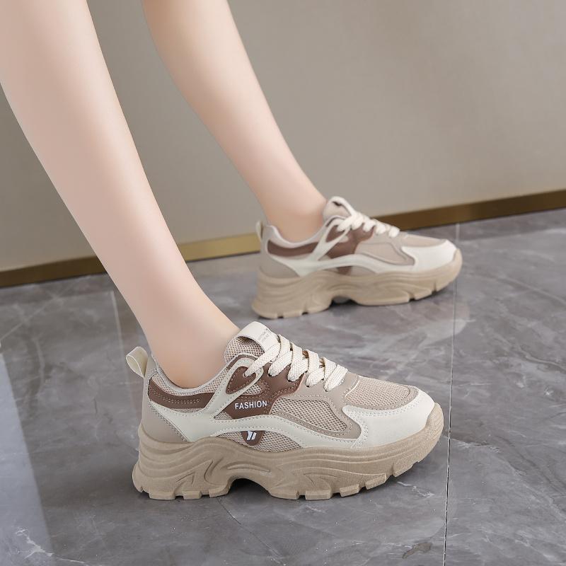 Fashion Platform Net Women's Boots Size 46 Loafers Original Brand Sneakers Woman Black And White Shoes Sport Supplies New Year's