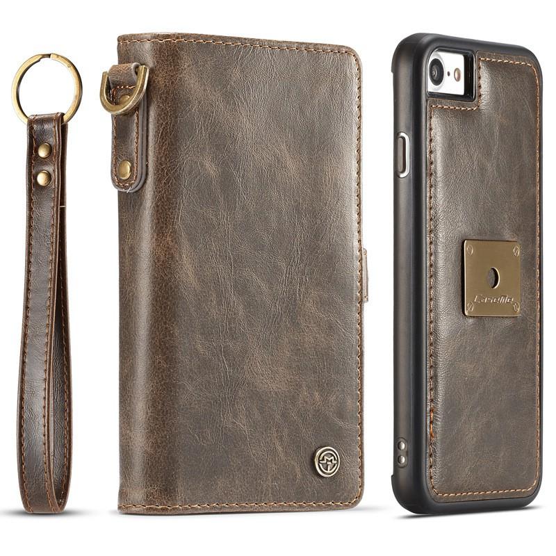 Flip Phone Case IPhone 7 Plus 12 Multi-function Magnetic Card Holder Shockproof Leather Cover