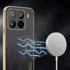 Для Xiaomi Poco X7 Pro Для Magsafe Магнитный Чехол с Гальваническим Покрытием Для POCO C75 C61 Золотистый Шелковистый Текстурный Кожаный Чехол Для Poco M6 F6 X6 Pro