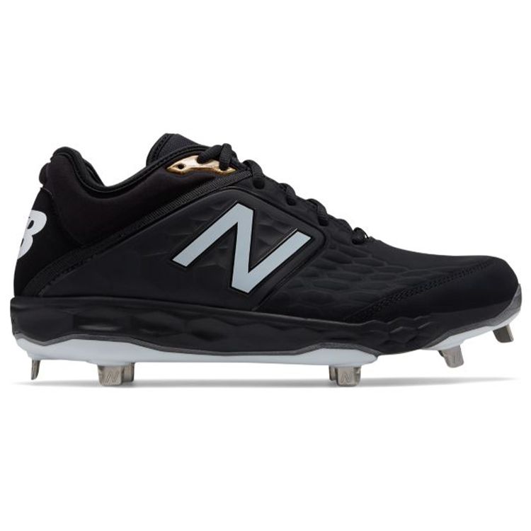 New Balance Низкие 3000 V4 Металлические Противоскользящие Прочные Тренировочные Кроссовки Мужские Кроссовки Черные L3000SK4