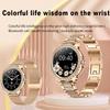 2025 Fashion Luxury Gold Women Smart Watch Heart Rate Blood Oxygen Sleep Monitoring Diamond Bracelet Bluetooth Call Smartwatch Ladies