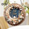 Eid Mubarak Door Sign Moon Star 2D Acrylic Pendant Islamic Ramadan Decoration Door Hanging Sign for Ramadan Mubarak Eid Decorations