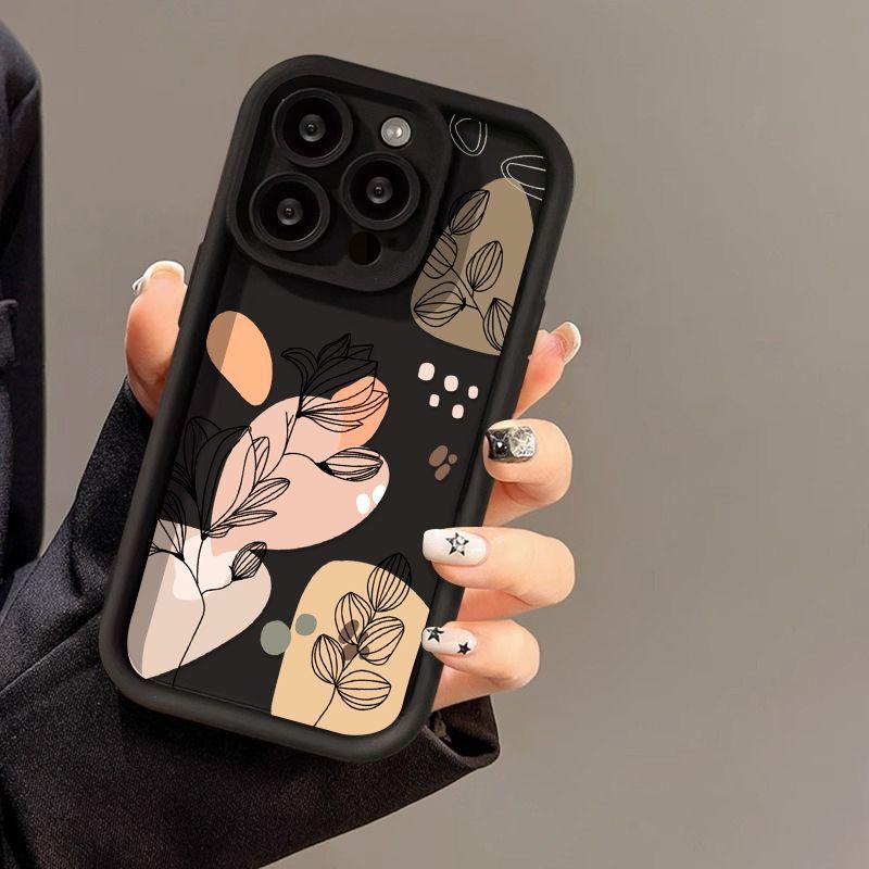 Винтажные цветы и растения для чехла телефона iPhone17PorMax 14 Apple 13 Матовый 12/11 Премиум 15